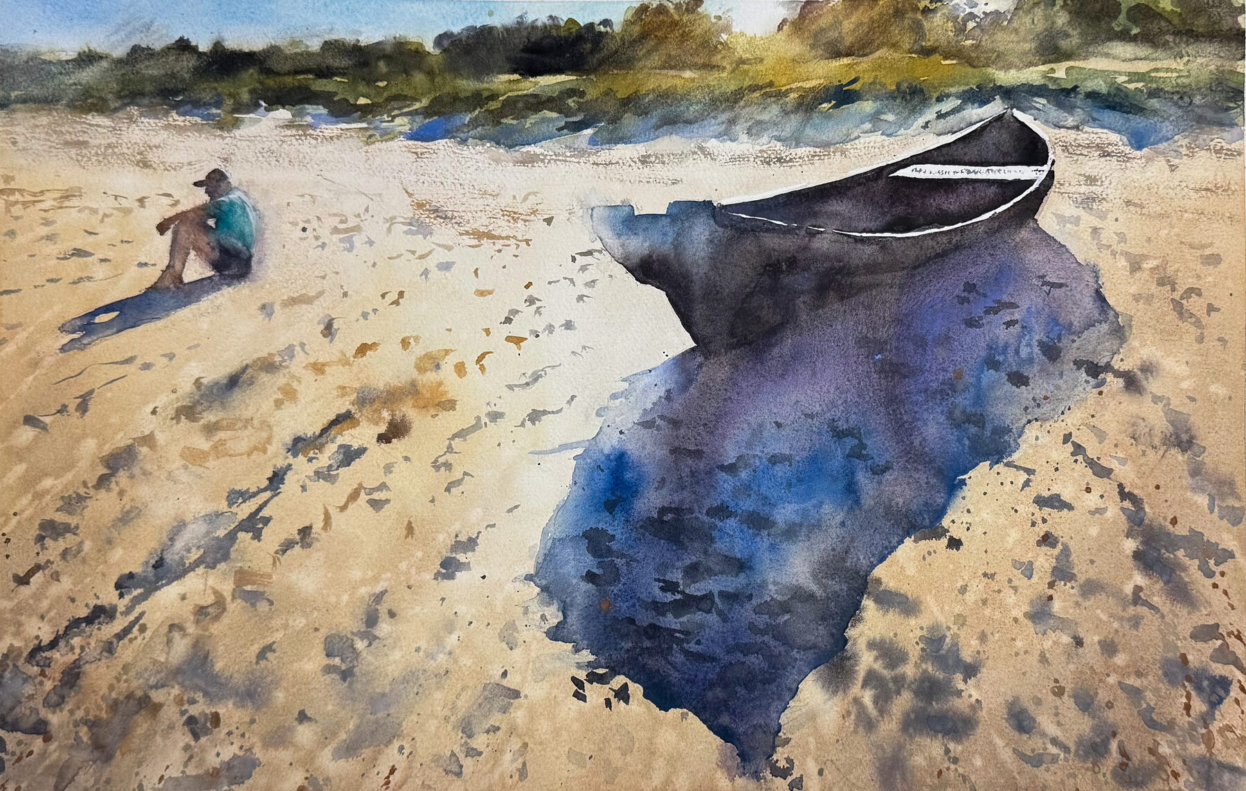 Boat at Borrby Beach